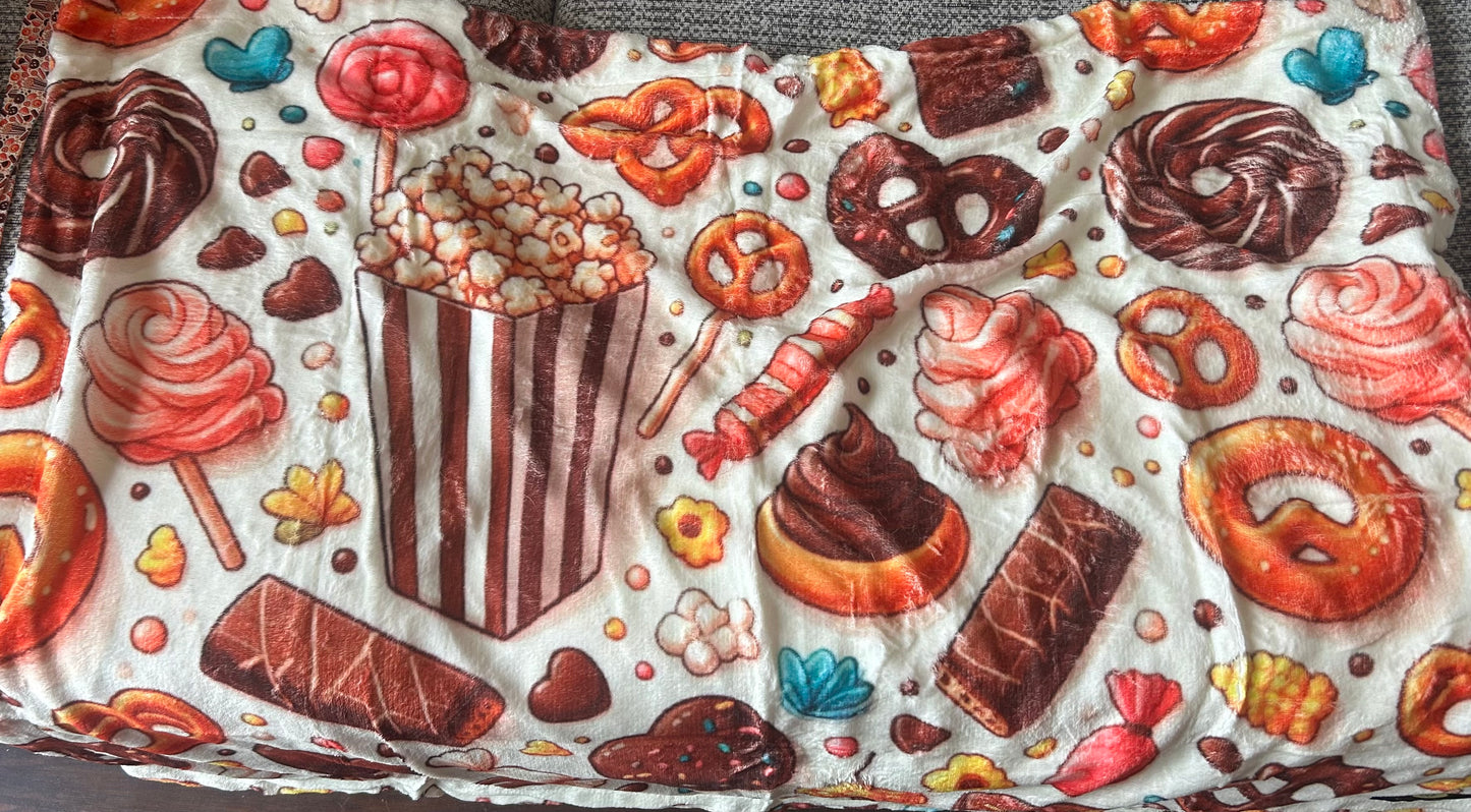 Sweet shop fleece blanket