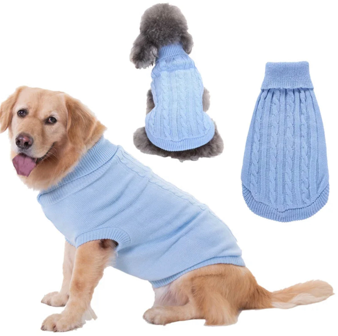 Knitted jumpers in a variety of colours