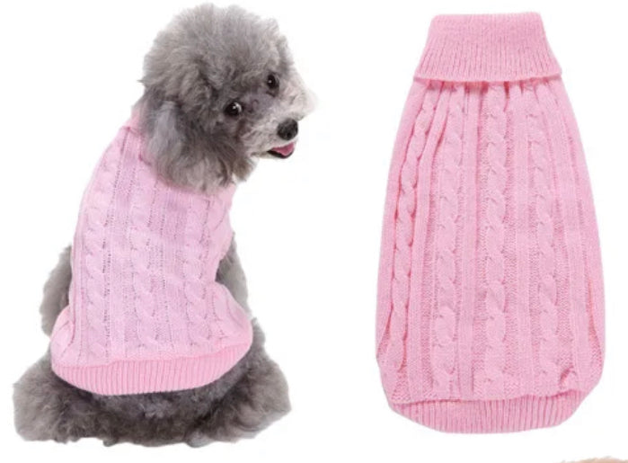 Knitted jumpers in a variety of colours