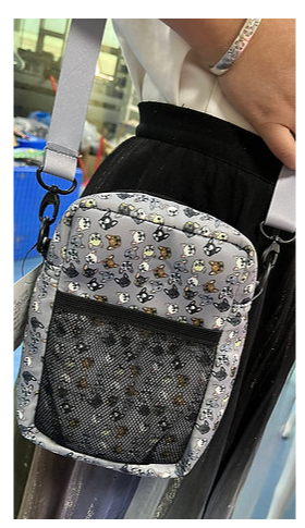 Frenchie dog walking bag