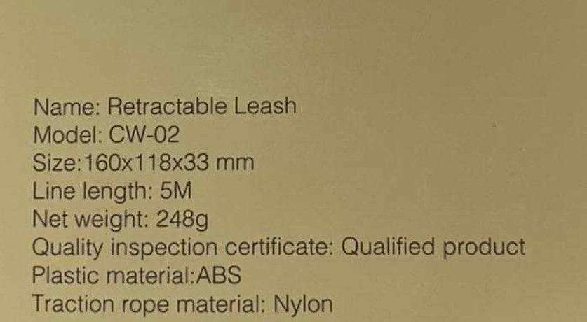 Black flexi lead