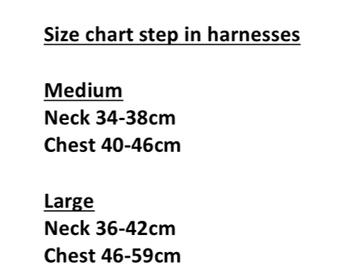 Paw print step in harness